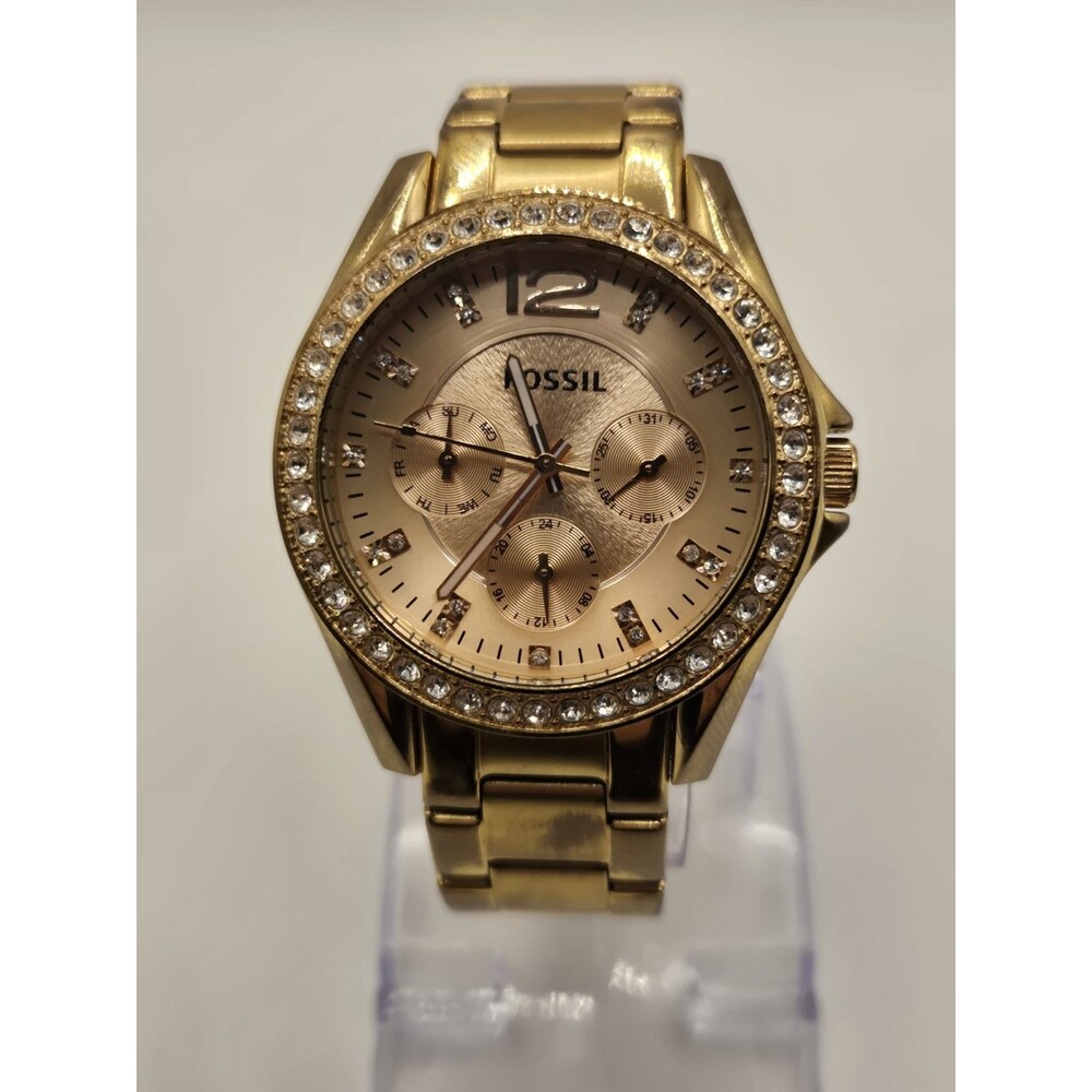 Fossil Riley Multi-Function Rose Gold-Plated Ladi… - image 2